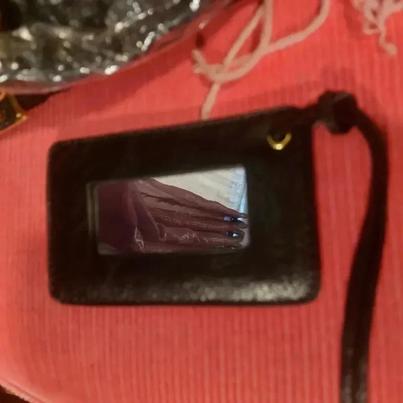 Black Vegan Leather Moto City Satchel Bag with Tassels Removable Strap - Picture 7 of 15